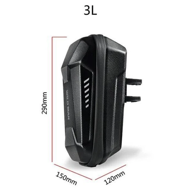 Сумка WILDMAN ES8X Plus на кермо самоката водостійка 3L Black (5903396400292)