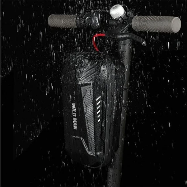 Сумка WILDMAN ES8X Plus на кермо самоката водостійка 3L Black (5903396400292)