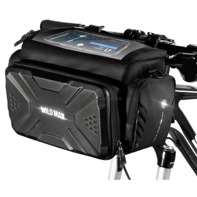 Сумка велосипедна WILDMAN GS6 на кермо 4L Black (5903396400322)