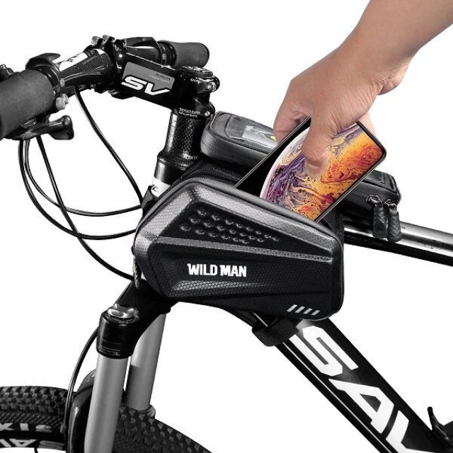 Сумка на раму WILDMAN велосипедна водозахисна 1.2L ES6 Black