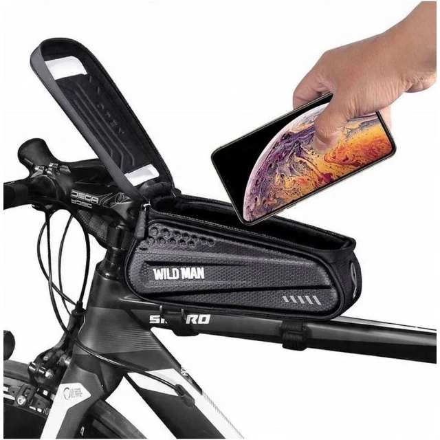 Сумка велосипедна на раму WILDMAN EX 1L Black (5903396400407)