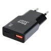 Мережевий зарядний пристрій Blue Star Slim GaN USB C + USB A QC4.0 PD 3A 25W Black (5903396402203)