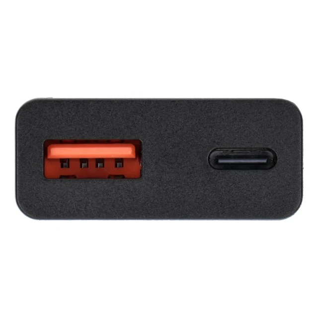 Мережевий зарядний пристрій Blue Star Slim GaN USB C + USB A QC4.0 PD 3A 25W Black (5903396402203)
