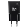 Мережевий зарядний пристрій Blue Star Slim GaN USB C + USB A QC4.0 PD 3A 25W Black (5903396402203)