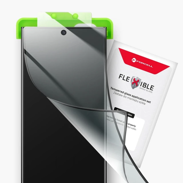 Захисне скло Forcell Flexible 5D для iPhone 17 / 17 Pro Black (5903396403811)