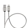 Кабель USB A до USB C Forcell F-Energy QC4.0 3A 66W Metal 1 м Silver (5903396403842)
