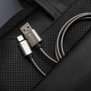 Кабель USB A до USB C Forcell F-Energy QC4.0 3A 66W Metal 1 м Silver (5903396403842)
