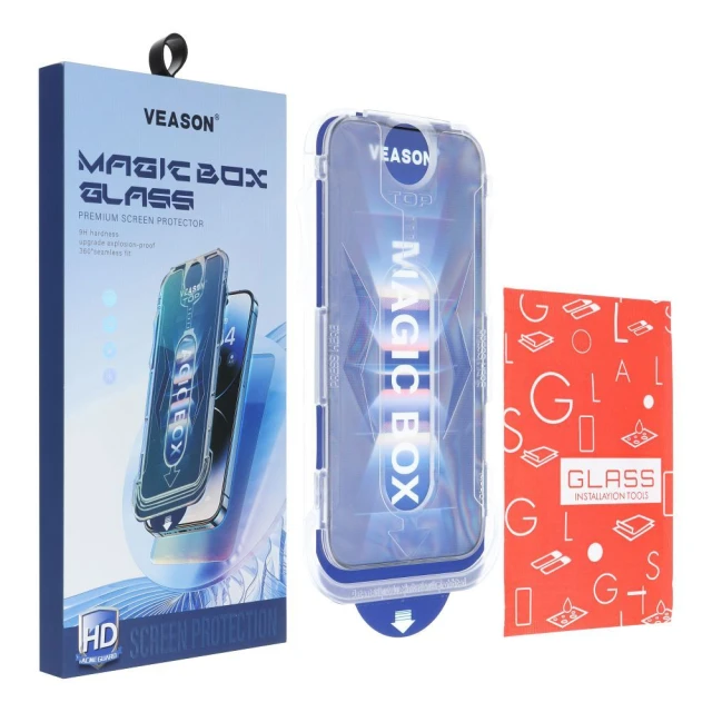 Захисне скло Veason Pro Easy-Install Glass для iPhone 17 Black (5903396411212)