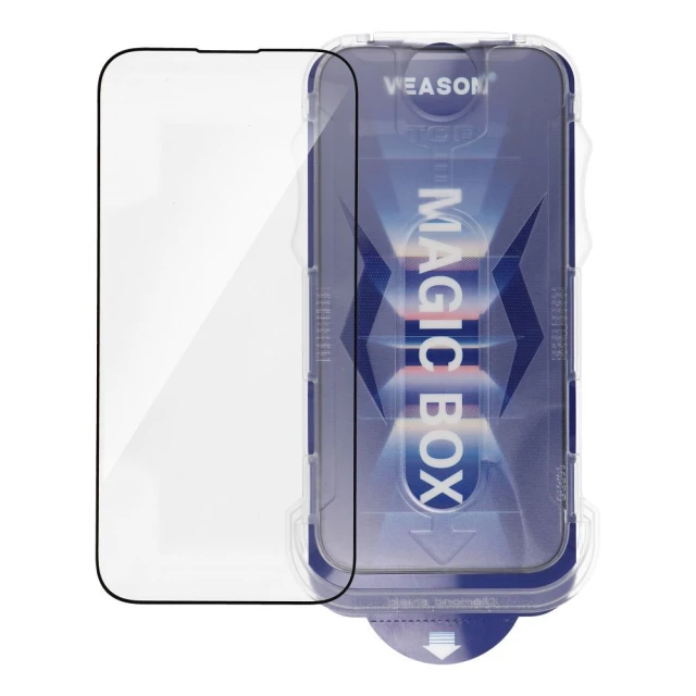 Захисне скло Veason Pro Easy-Install Glass для iPhone 17 Black (5903396411212)