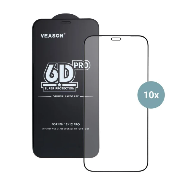 Захисне скло Veason Pro Glass для iPhone 18 | 17 | 16 Pro Black (5903396411229)