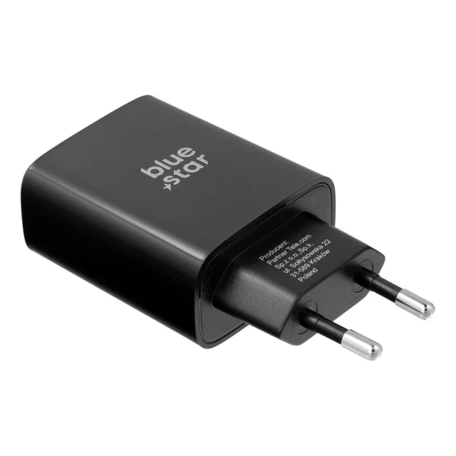 Зарядное устройство Blue Star USB C QC4.0 PD 3A 35W Black (5903396417030)