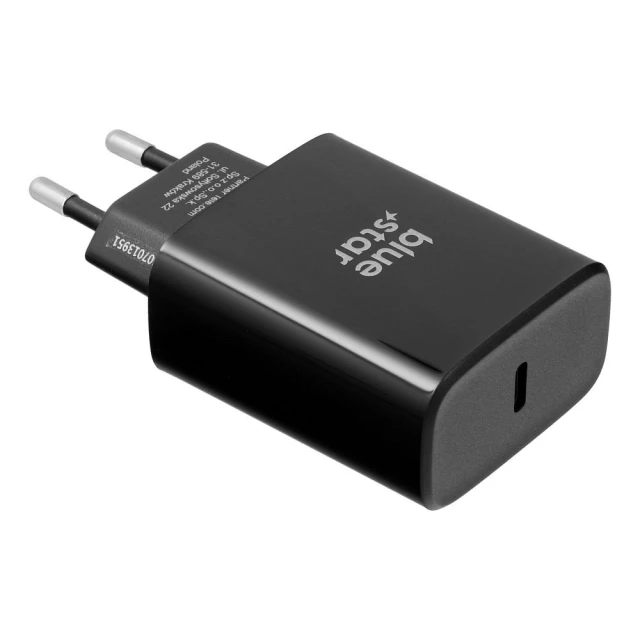 Зарядное устройство Blue Star USB C QC4.0 PD 3A 35W Black (5903396417030)
