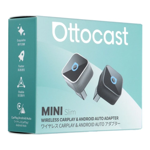 Бездротовий автомобільний адаптер Ottocast Mini Cube T2 Black (5903396421518)