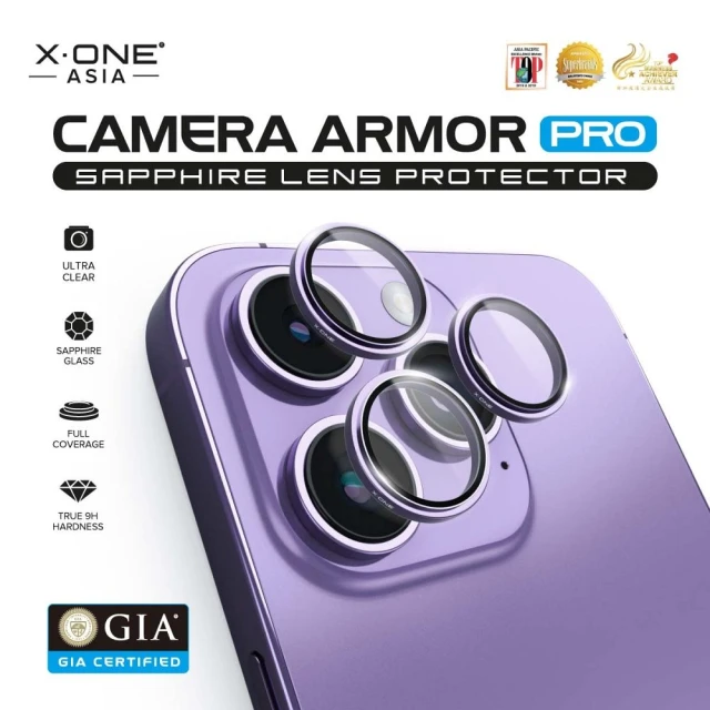 Захисне скло для камери X-One Camera Armor Pro для iPhone 17 Air Black (5903396421617)