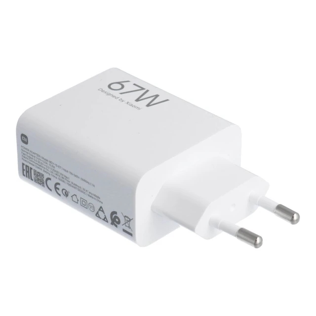 Зарядний пристрій Xiaomi USB A QC3.0 3A 67W White (5903396422492)