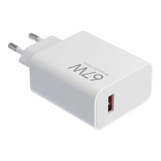 Зарядний пристрій Xiaomi USB A QC3.0 3A 67W White (5903396422492)