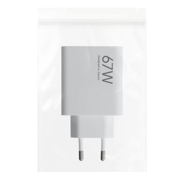 Зарядний пристрій Xiaomi USB A QC3.0 3A 67W White (5903396422492)