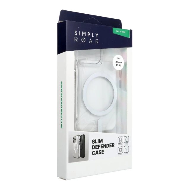Чехол Roar Slim Defender для iPhone 15 Transparent (5903396422980)