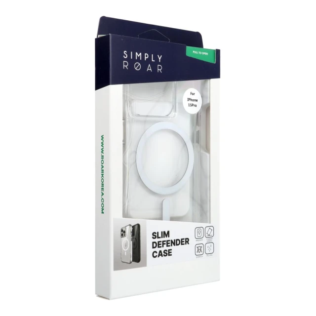 Чехол Roar Slim Defender для iPhone 15 Pro Transparent (5903396423758)