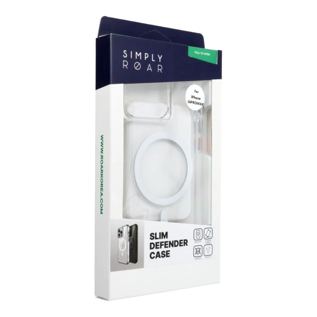 Чехол Roar Slim Defender для iPhone 16 Pro Max Transparent (5903396423772)
