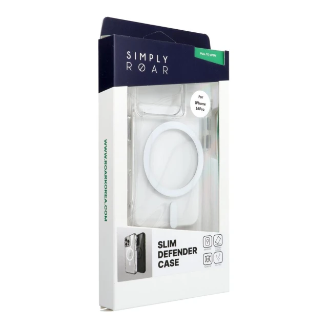 Чохол Roar Slim Defender для iPhone 16 Pro Transparent (5903396423789)