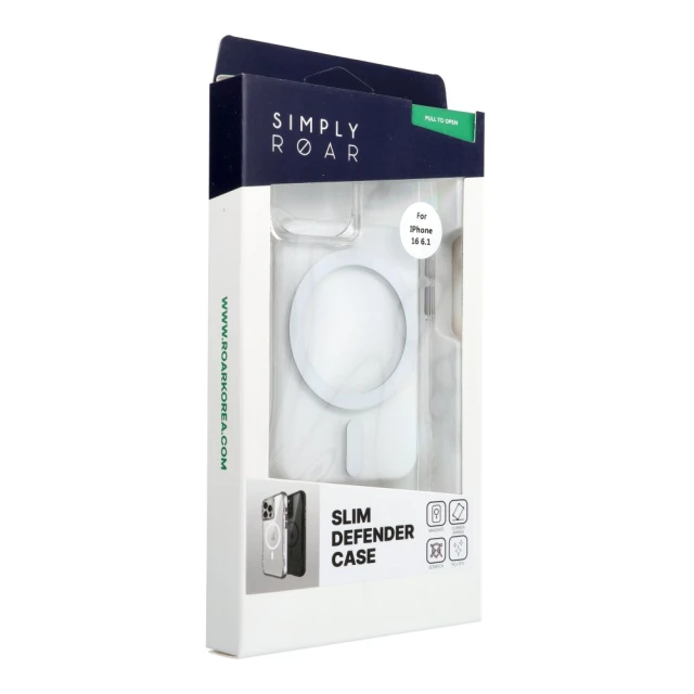 Чехол Roar Slim Defender для iPhone 16 Transparent (5903396423796)