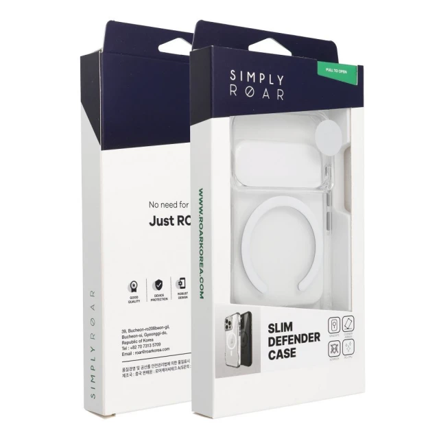 Чехол Roar Slim Defender для iPhone 16 Transparent (5903396423796)