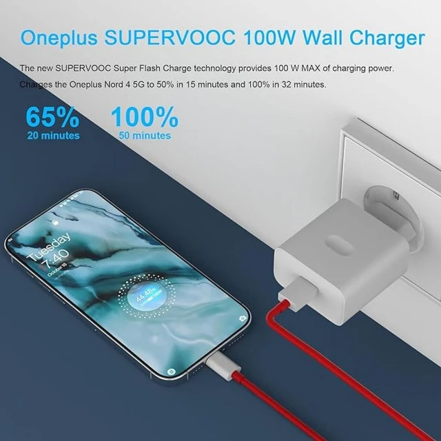 Зарядний пристрій OnePlus Power Charger 100W White (5903396427916)