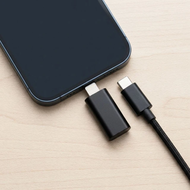 Перехідник Blue Star USB-C на Lightning Black (5903396431982)