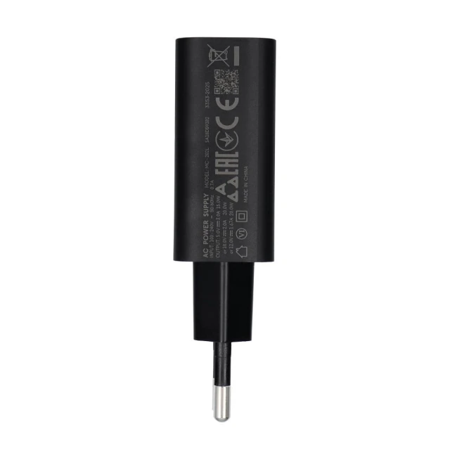 Зарядний пристрій Motorola MC202L USB A 20W Black (5903396432774)