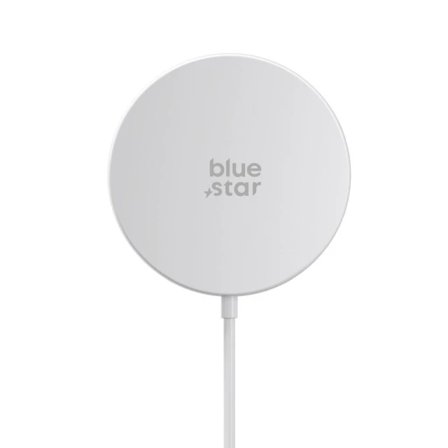 Бездротова зарядка Blue Star Charging Pad 15W White with MagSafe (5903396433597)