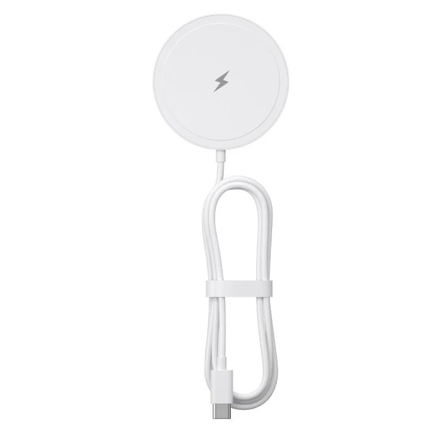 Бездротова зарядка Blue Star Charging Pad 15W White with MagSafe (5903396433597)