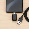 Перехідник Blue Star USB A 3.0 на USB C Black (5903396433771)
