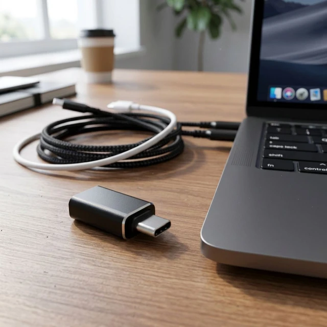 Перехідник Blue Star USB A 3.0 на USB C Black (5903396433771)