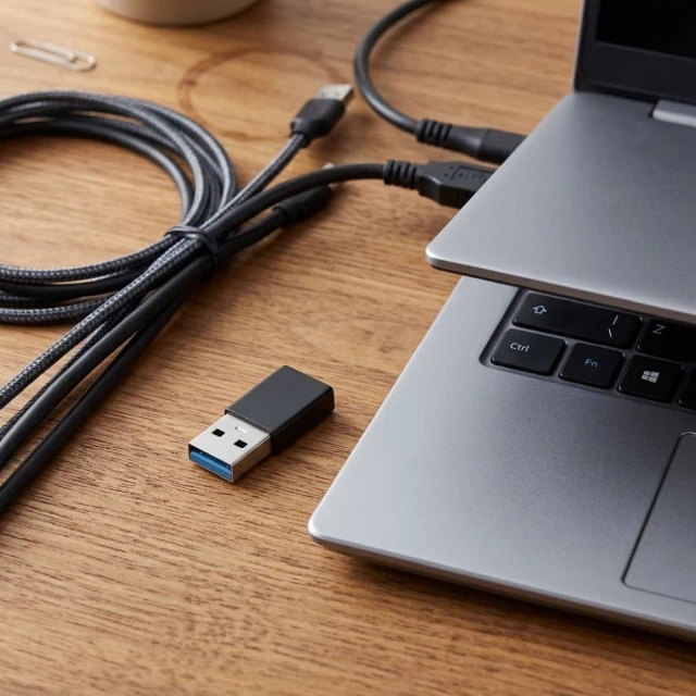 Адаптер Blue Star USB C до USB A 3.0 Black (5903396433788)
