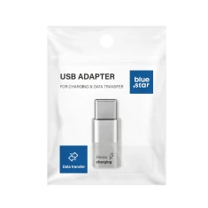 Адаптер Blue Star Micro USB → USB-C White (5903396433795)