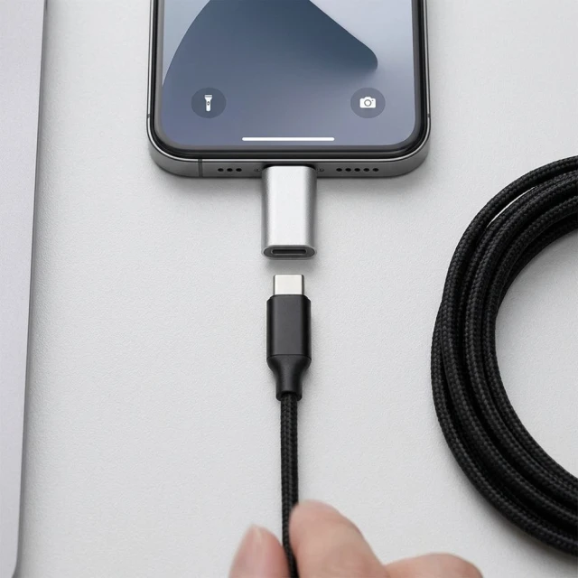 Адаптер Blue Star USB-C на Lightning White (5903396433801)