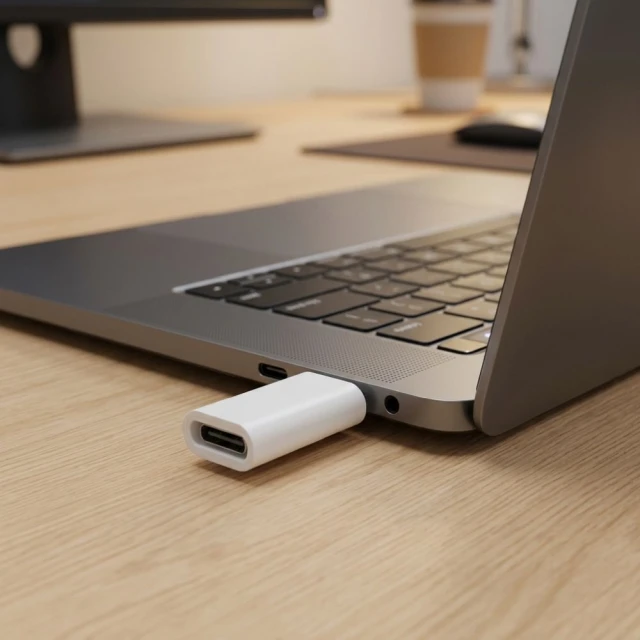 Адаптер Blue Star USB C to Micro USB White (5903396433818)