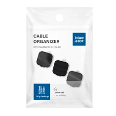 Органайзер для кабелів Blue Star PJ-OCZ7 магнітний Black (3 шт) (5903396433863)
