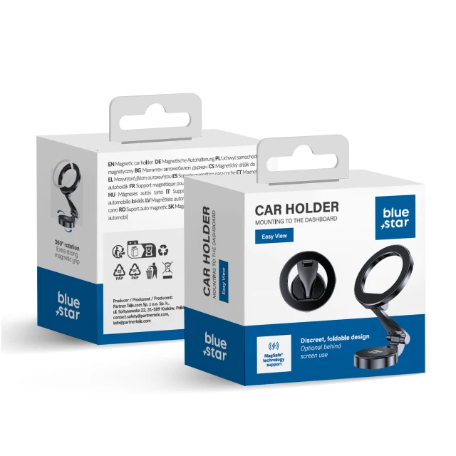 Автодержатель Blue Star Easy View Black with MagSafe (5903396433900)