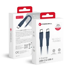 Кабель Forcell F-Energy USB-C to USB-C QC4.0 PD 3A 60W Silicone 1m Navy (5903396435249)