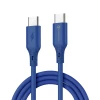 Кабель USB C до USB C Forcell F-Energy QC4.0 PD 5A 100W Silicone 1 м Navy (5903396435256)