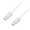 Кабель Forcell F-Energy USB-C to USB-C QC4.0 PD 5A 240W Cafule Flat 1.2m White (5903396446993)