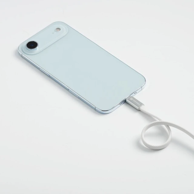 Кабель Forcell F-Energy USB-C to USB-C QC4.0 PD 5A 240W Cafule Flat 1.2m White (5903396446993)