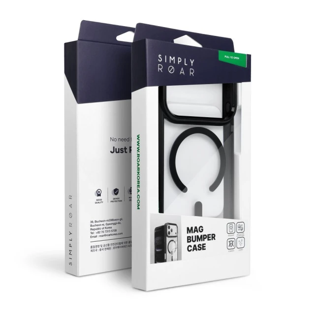 Чохол Roar Mag Bumper для iPhone 15 Black (5903396450938)