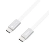 Кабель USB C to USB C Forcell F-Energy QC4.0 PD 5A 100W Cafule Flat 1.2m White (5903396451010)