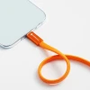 Кабель USB C to USB C Forcell F-Energy QC4.0 PD 5A 100W Cafule Flat 1.2m Orange (5903396451027)