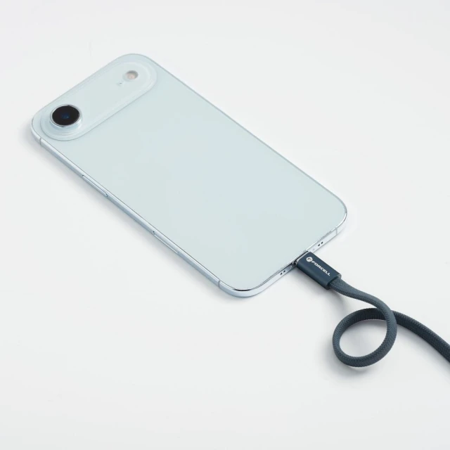 Кабель USB C to USB C Forcell F-Energy QC4.0 PD 5A 100W Cafule Flat 1.2m Navy (5903396451034)