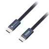 Кабель USB C to USB C Forcell F-Energy QC4.0 PD 5A 100W Cafule Flat 1.2m Navy (5903396451034)