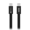 Кабель USB C to USB C Forcell F-Energy QC4.0 PD 5A 100W Cafule Flat 1.2m Black (5903396451041)